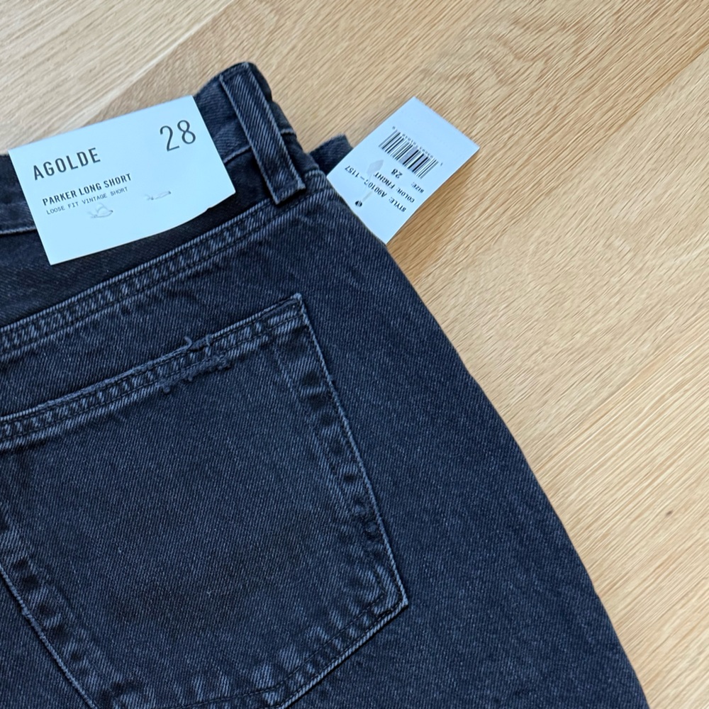 Agolde Parker Long Short - Black 28